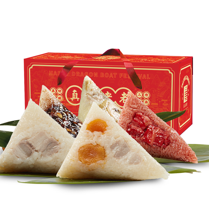 真真老老嘉兴特产传人匠粽子礼盒1680g