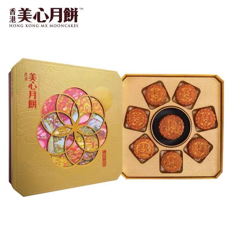 香港美心月饼 七星伴月饼礼盒 1350g