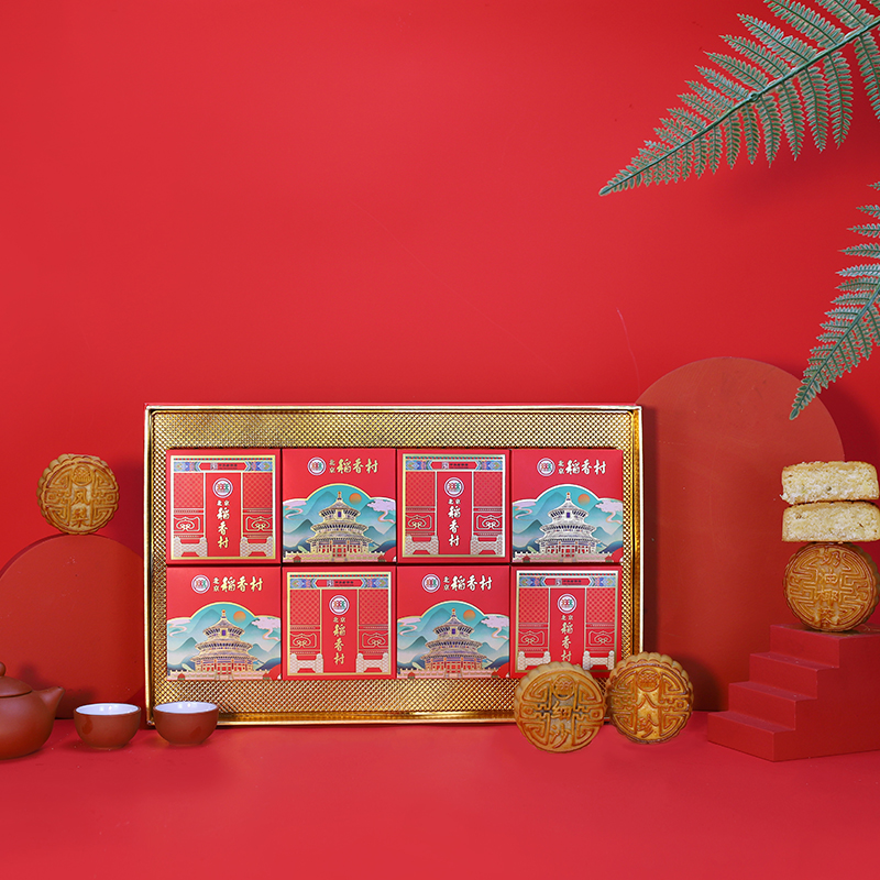 北京稻香村 中华老字号月饼礼盒 月影送瑞730g